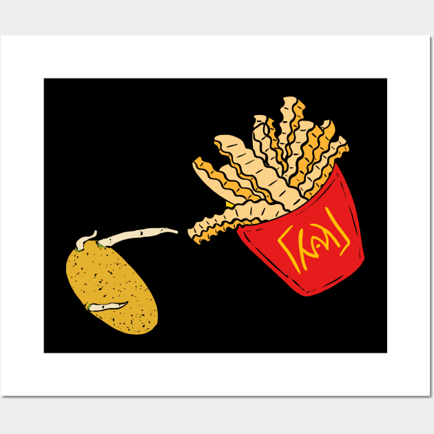 Potato and Fries Wall Art by ra7ar